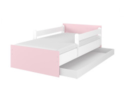 Dětská postel MAX - 200x90 cm - BEZ MOTIVU - růžová