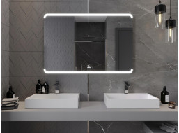 Obdélníkové zrcadlo MEXEN NIDA 120x100 cm - s LED podsvícením a vyhříváním, 9806-120-100-611-00