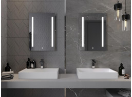 Obdélníkové zrcadlo MEXEN REMI 50x70 cm - s LED podsvícením a vyhříváním, 9804-050-070-611-00