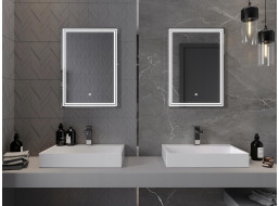 Obdélníkové zrcadlo MEXEN TACO 50x70 cm - s LED podsvícením a vyhříváním, 9805-050-070-611-00
