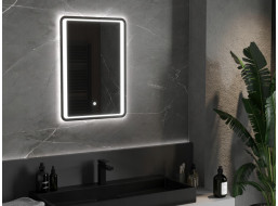 Obdélníkové zrcadlo MEXEN ZUSA 50x70 cm - s LED podsvícením a vyhříváním, 9808-050-070-611-00