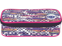 OXYBAG Školní penál etue komfort jednopatrový Aztek