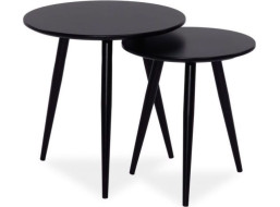 Set kulatých konferenčních stolků CELESTE 50 - černý
