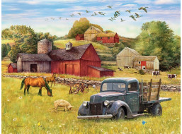 COBBLE HILL Puzzle Letní odpoledne na farmě XL 275 dílků