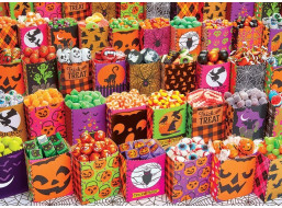 COBBLE HILL Puzzle Halloweenské sladkosti 500 dílků