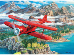 COBBLE HILL Puzzle Letadlo Beechcraft Staggerwing 500 dílků