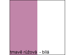 Barevné provedení - tmavě růžová / bílá