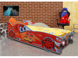 Dětská autopostel CARS 1 160x80 cm s MATRACÍ ZDARMA