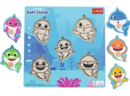 TREFL Dřevěná vkládačka Baby Shark