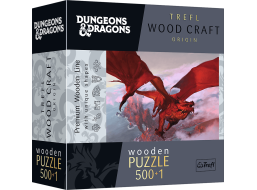 TREFL Wood Craft Origin puzzle Dungeons&Dragons: Starověký červený drak 501 dílků