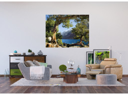 Moderní fototapeta - Horské jezero - 180x127 cm