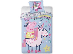 Dětské bavlněné povlečení PRASÁTKO PEPPA 022 - 140x200 cm