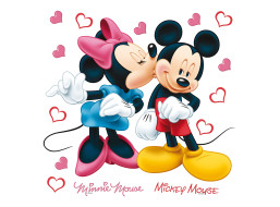 Dětská samolepka DISNEY MICKEY & MINNIE 30x30 cm