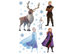 Dětská samolepka FROZEN 2 kreslené 42,5x65 cm