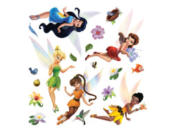 Dětská samolepka DISNEY VÍLY 30x30 cm