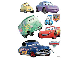 Dětská samolepka DISNEY AUTA 2 65x85 cm