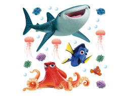 Dětská samolepka DISNEY HLEDÁ SE DORY 30x30 cm