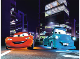 Dětská fototapeta DISNEY - McQueen a Burák - 360x270 cm