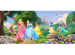 Dětská fototapeta DISNEY - Princezny v parku - 202x90 cm