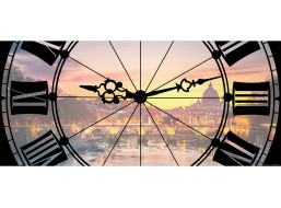Moderní fototapeta - Hodiny - 202x90 cm
