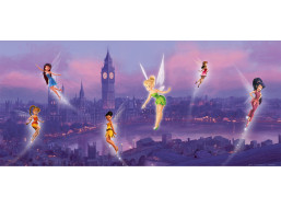 Dětská fototapeta DISNEY - Víly v Londýně - 202x90 cm