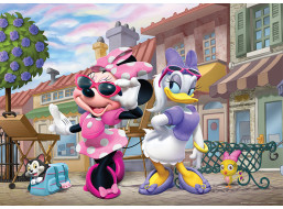 Dětská fototapeta DISNEY - Minnie a Daisy - malířky - 155x110 cm
