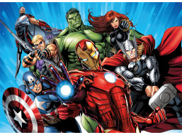Dětská fototapeta MARVEL - Hrdinové Avengers - 155x110 cm