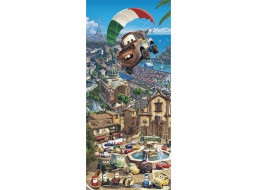 Dětská fototapeta DISNEY - AUTA - napříč světem - 90x202 cm