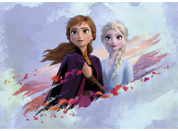 Dětská fototapeta DISNEY - FROZEN - Elsa a Anna spolu - 155x110 cm