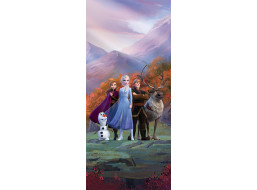 Dětská fototapeta DISNEY - Hrdinové Frozen II. na horské plošině - 90x202 cm