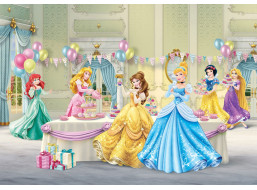 Dětská fototapeta DISNEY - Princezny na oslavě - 360x270 cm