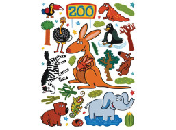 Dětská samolepka ZOO 65x85 cm