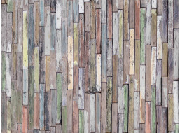 Moderní fototapeta - Dřevěný obklad - 360x270 cm