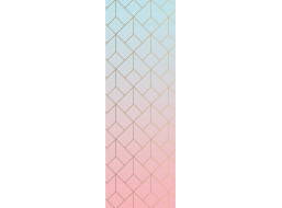Moderní fototapeta - Gradient s geometrickým vzorem - 90x270 cm