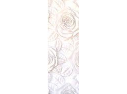 Moderní fototapeta - Sádrový basreliéf růže - 90x270 cm