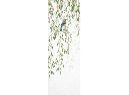 Moderní fototapeta - Ptáče ve větvích stromů - 90x270 cm