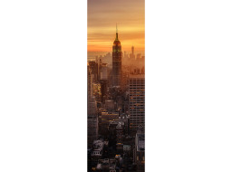 Moderní fototapeta - Město z ptačí perspektivy - 90x270 cm