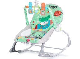 CHIPOLINO Kojenecké lehátko vibrující 2v1 Baby Spa Green