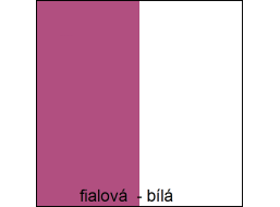 Barevné provedení - fialová / bílá