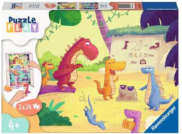 RAVENSBURGER Puzzle&Play: Dinosaurus 2x24 dílků