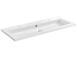 Keramické umyvadlo SPIRIT WHITE 2 120 cm - bílé