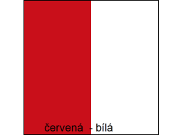 Barevné provedení - červená / bílá