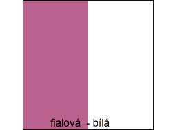 Barevné provedení - fialová / bílá