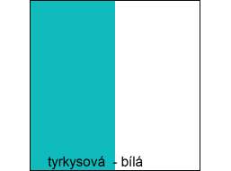 Barevné provedení - tyrkysová / bílá