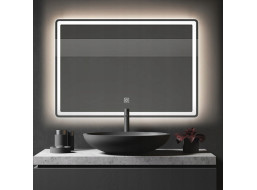 Obdélníkové zrcadlo REA ANGULAR 80x60 cm - s LED podsvícením