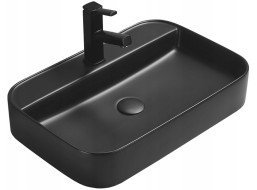 Keramické umyvadlo MEXEN SOFIA 60 - černé matné, 22156085