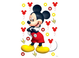 Dětská samolepka na zeď - DISNEY - Mickey Mouse - 42,5x65 cm
