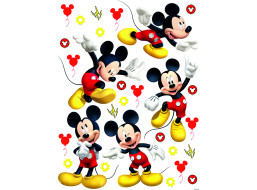 Dětská samolepka na zeď - DISNEY - Mickey pózuje - 65x85 cm