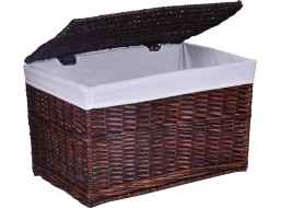 Proutěný koš - hnědý 65 L