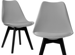 Šedá židle K-NANTES BLACK DSW
